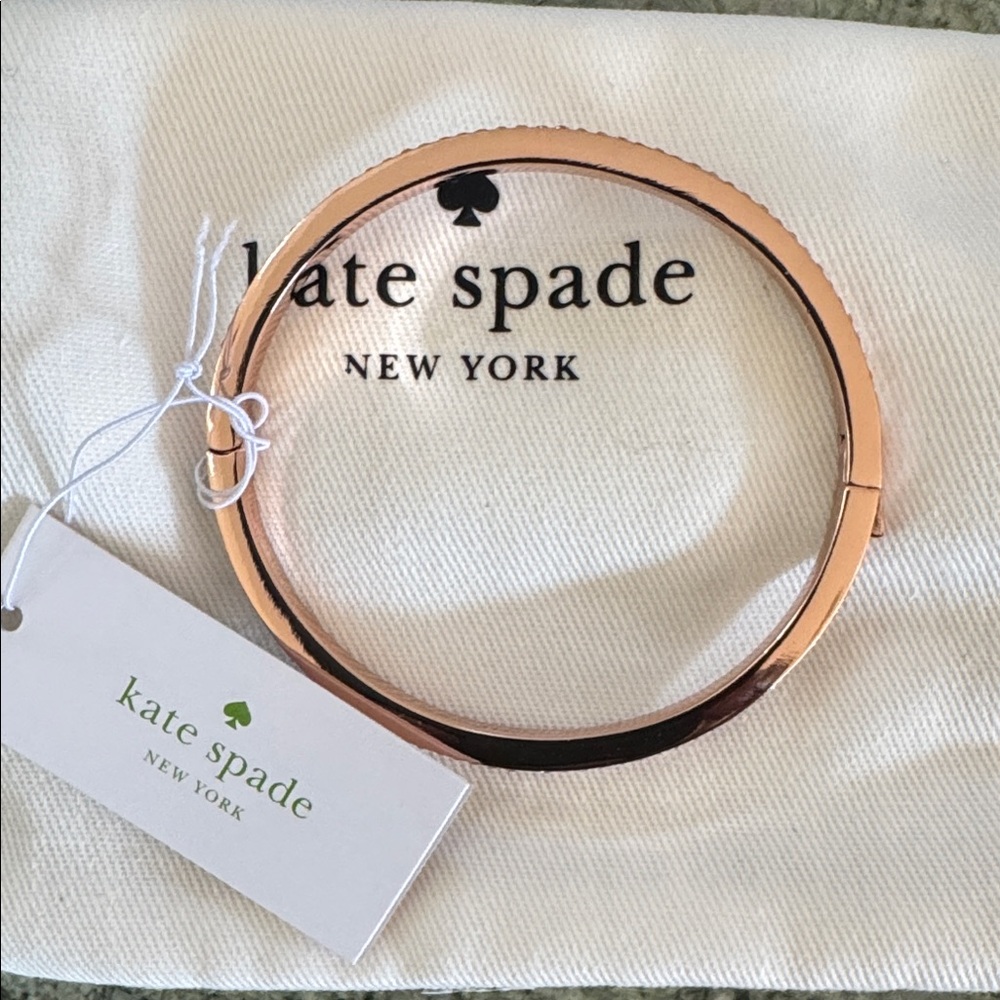 Kate Spade Shiny Rose Gold Pave Bracelet